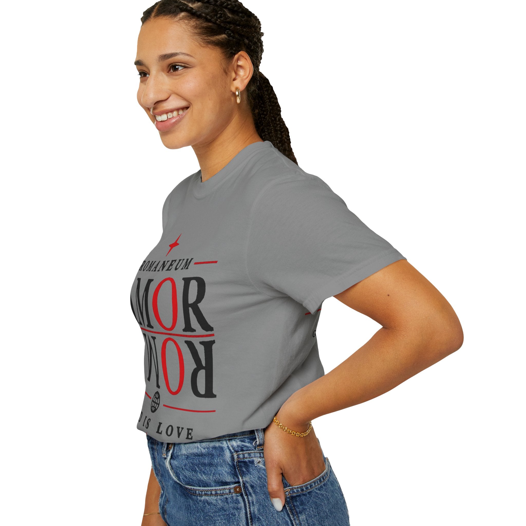 AMOR ROMA Tee — "God Is Love" Graphic T-Shirt