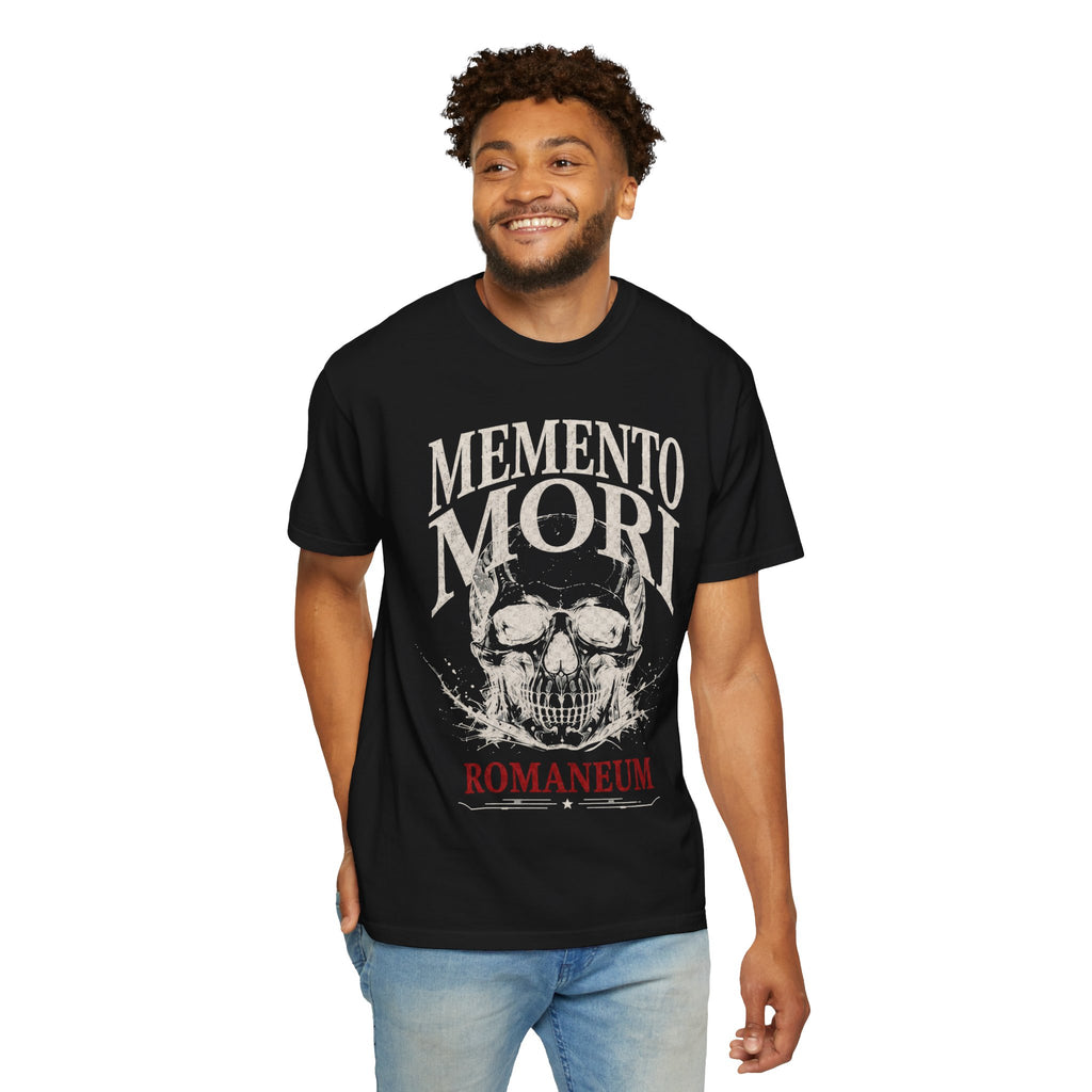 Memento Mori Skull T‑Shirt — Romaneum Gothic Graphic Tee