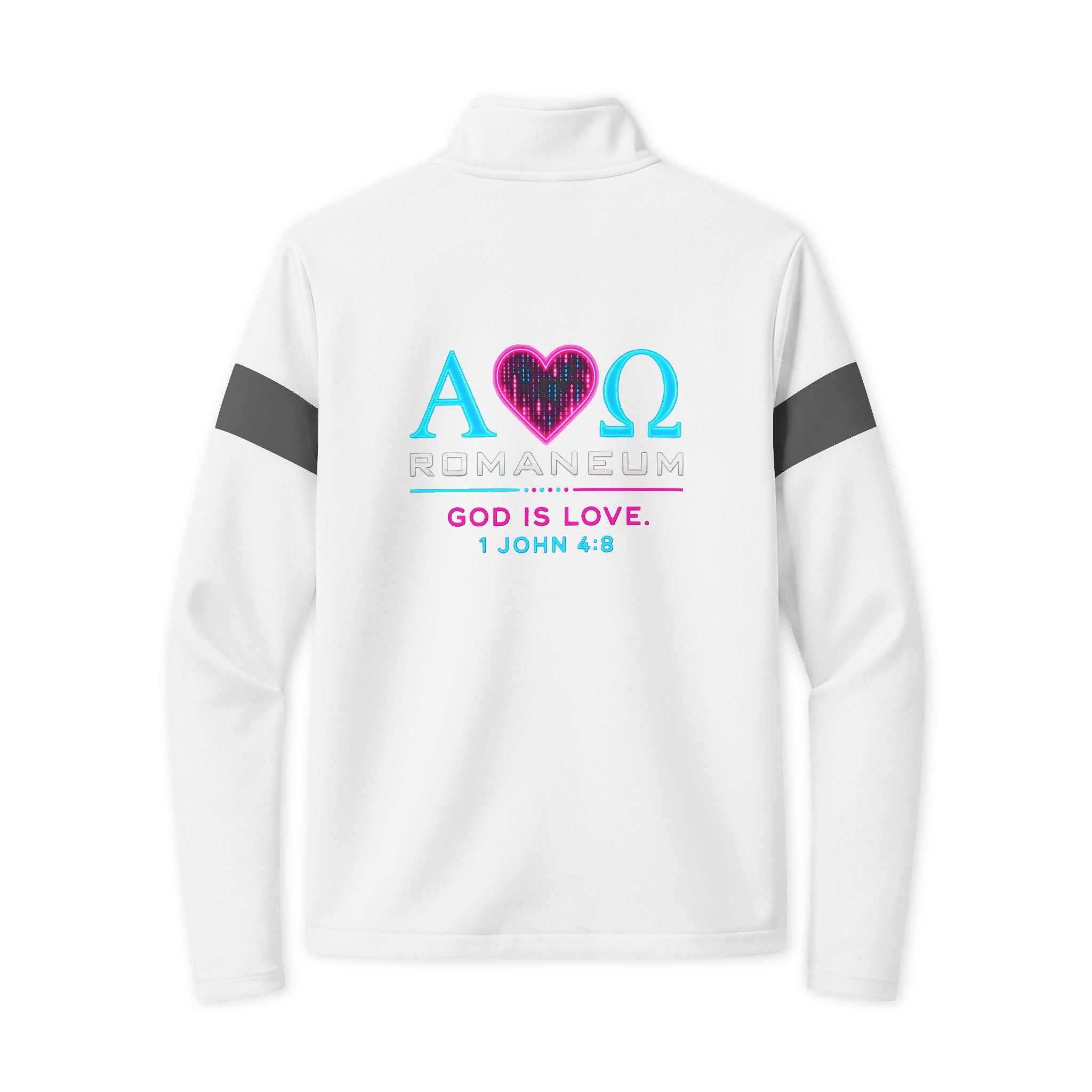 Travel Jacket — 'Romaneum' Alpha Omega Heart Design (God Is Love, 1 John 4:8)