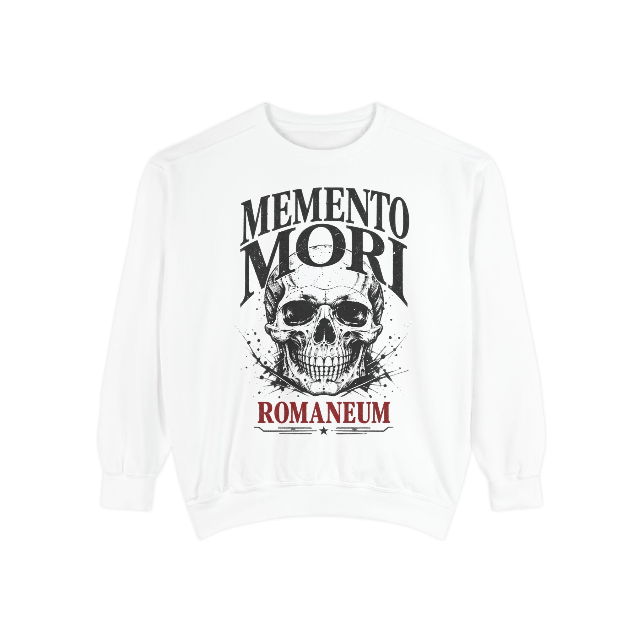 Memento Mori Sweatshirt — Gothic Skull Romaneum Crewneck