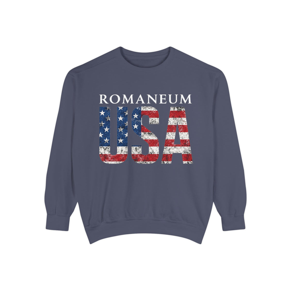 USA Flag Romaneum Sweatshirt
