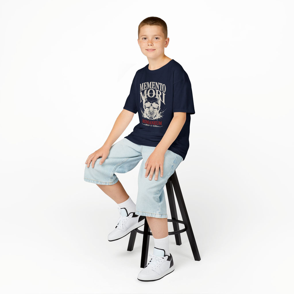 Kids T-Shirt — "Memento Mori" Skull Romaneum Tee