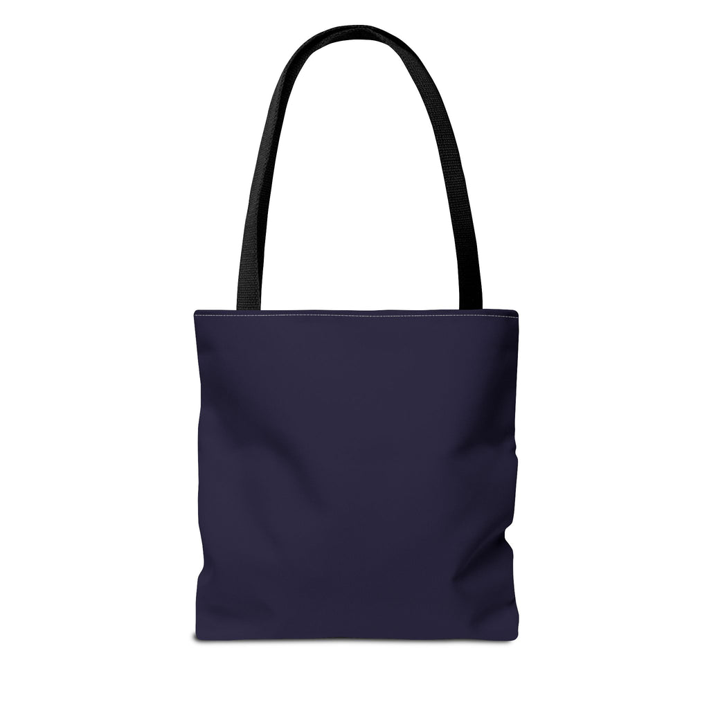 Abracadabra Hollywood Logo Tote Bag — Magic-Themed Navy AOP Tote