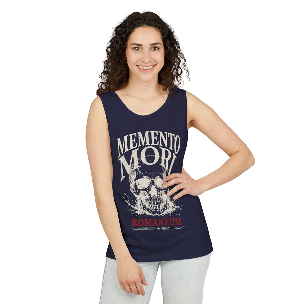 Memento Mori Skull Tank Top — Romaneum Vintage-Style Reminder Tank