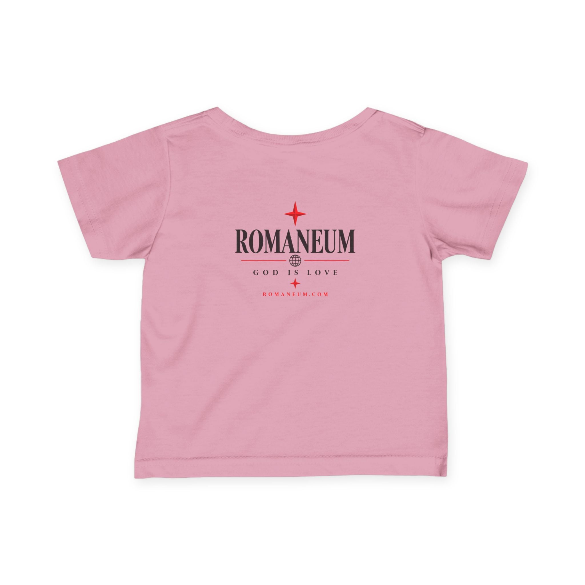 Infant Tee – 'AMOR ROMA' God Is Love Christian Baby Shirt