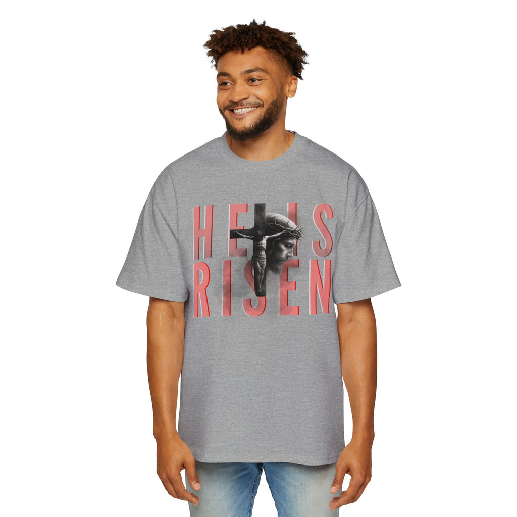 He Is Risen Christian Tee — Romaneum Matthew 28:6 Easter T‑Shirt