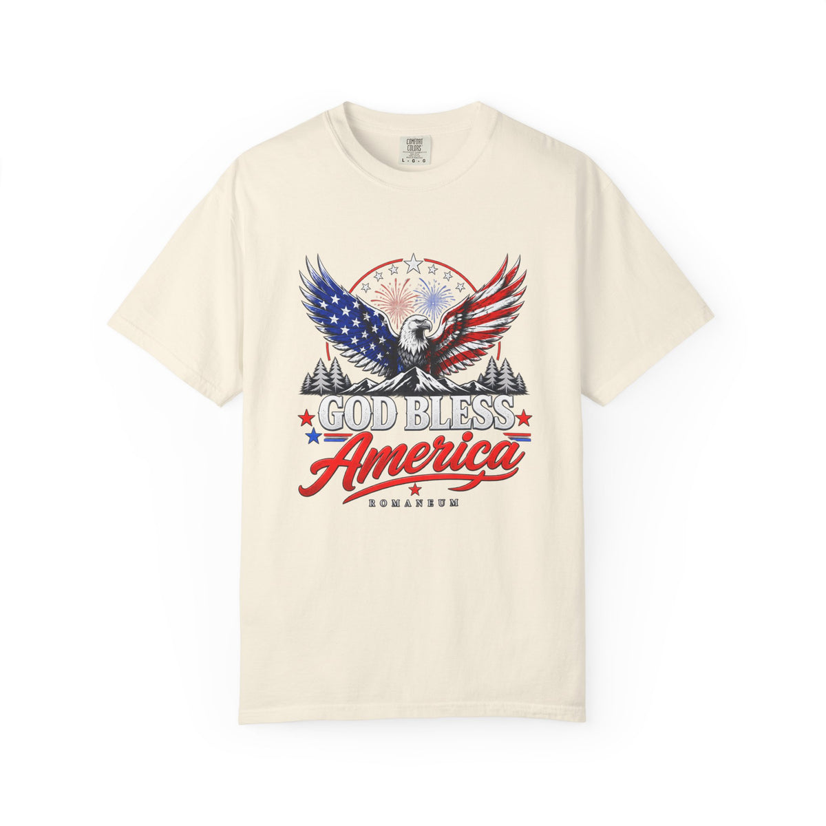 God Bless America Eagle T-Shirt — Patriotic USA Flag Graphic Tee