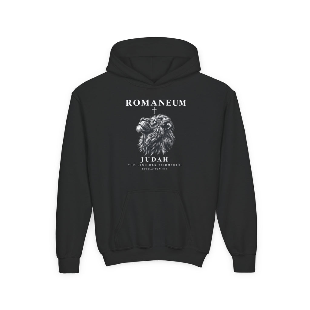 Romaneum Judah Lion Hoodie — Youth Graphic Sweatshirt