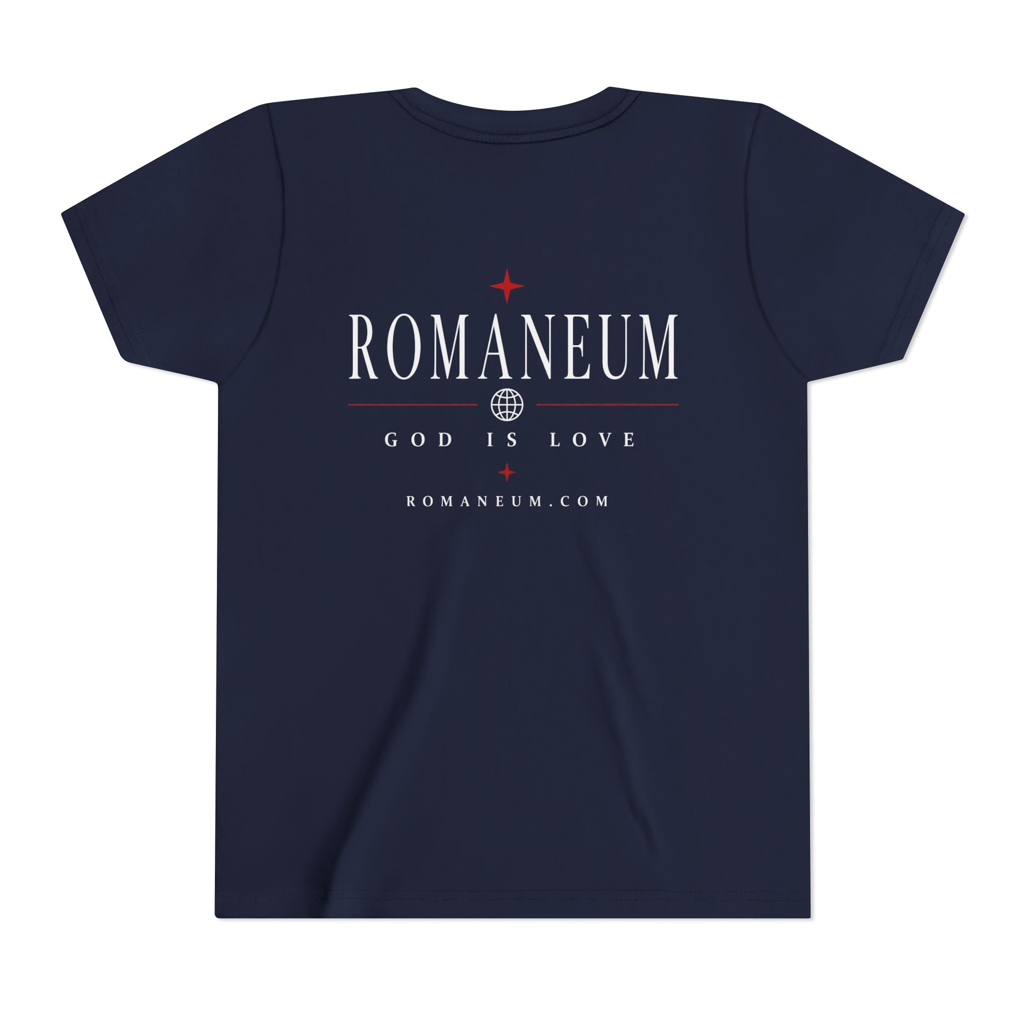 Youth Tee — ROMANEUM “AMOR / ROMA” God Is Love Graphic