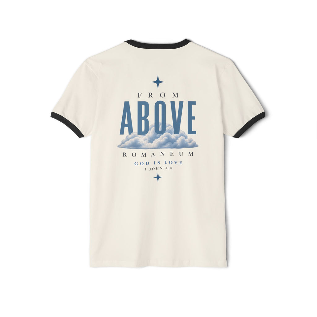 Amor Roma Ringer T-Shirt — "From Above" Graphic Tee