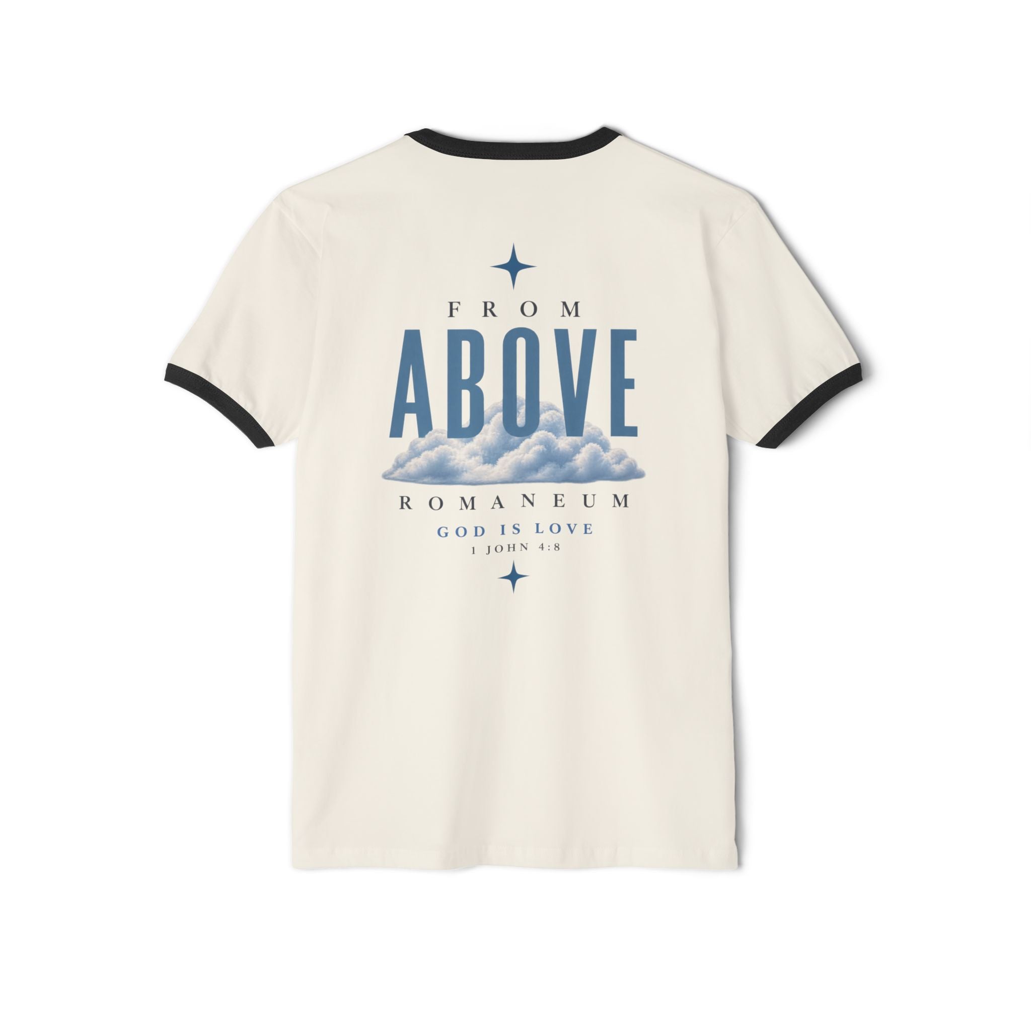 Amor Roma Ringer T-Shirt — "From Above" Graphic Tee