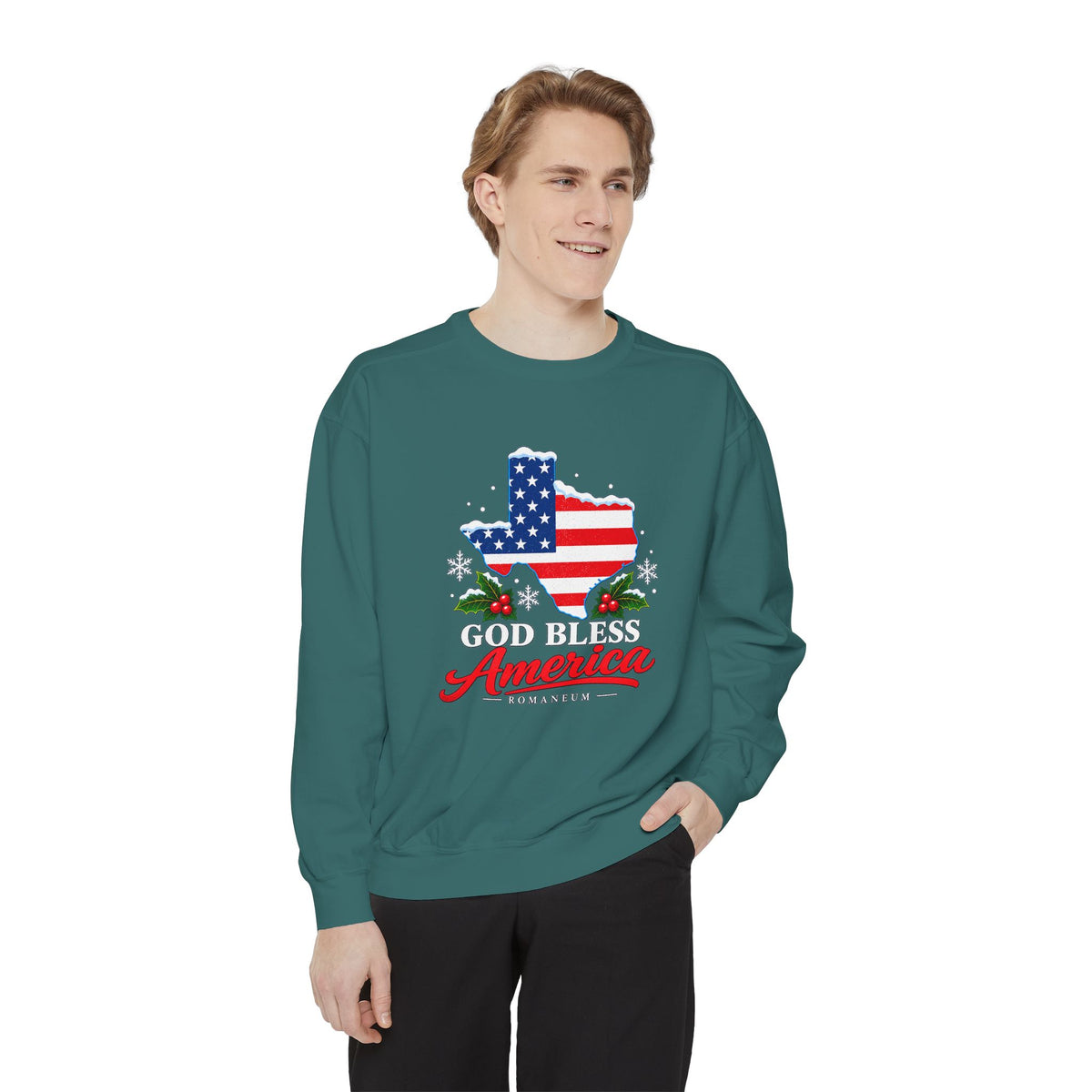 God Bless America Christmas Sweatshirt