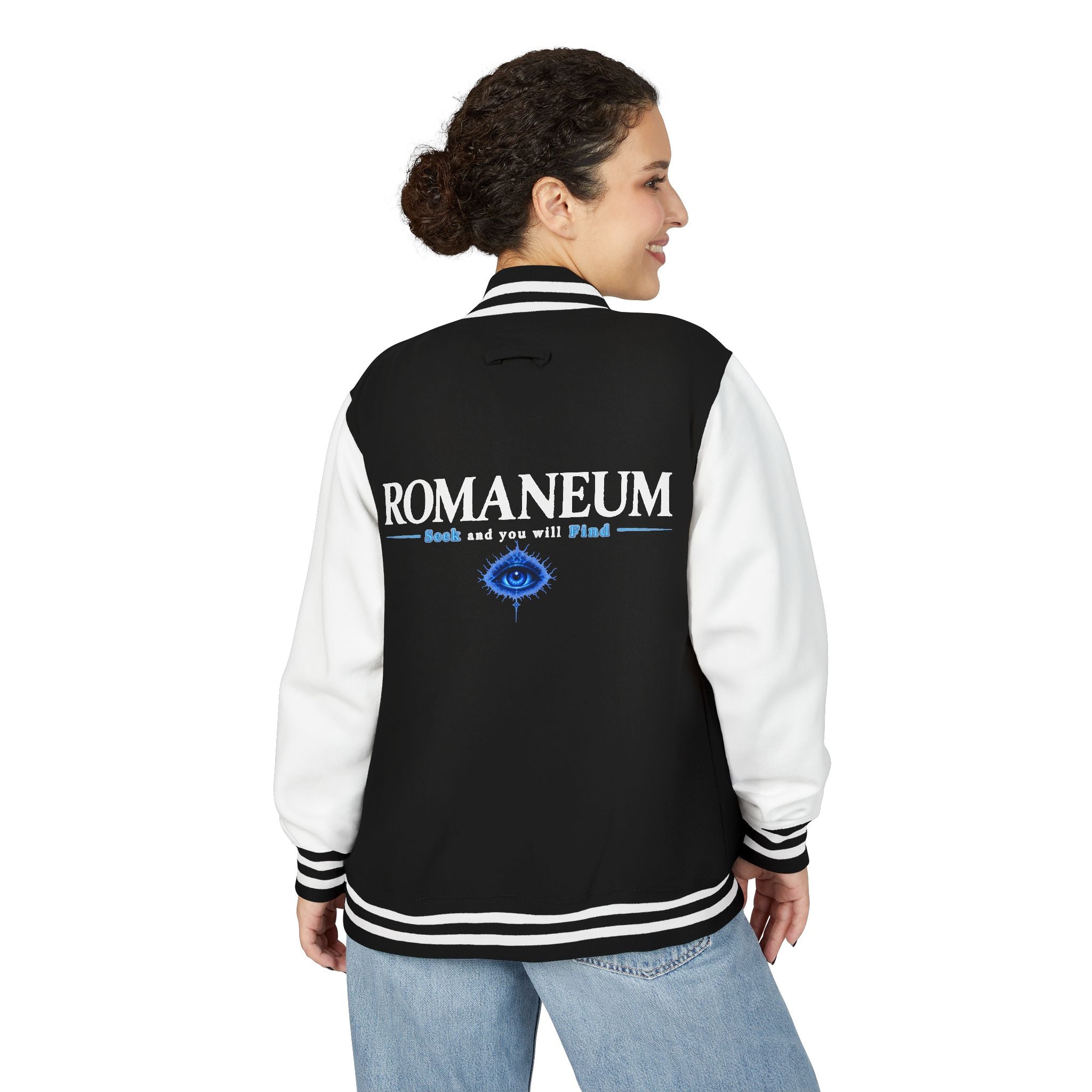 Romaneum Eye Graphic Varsity Jacket