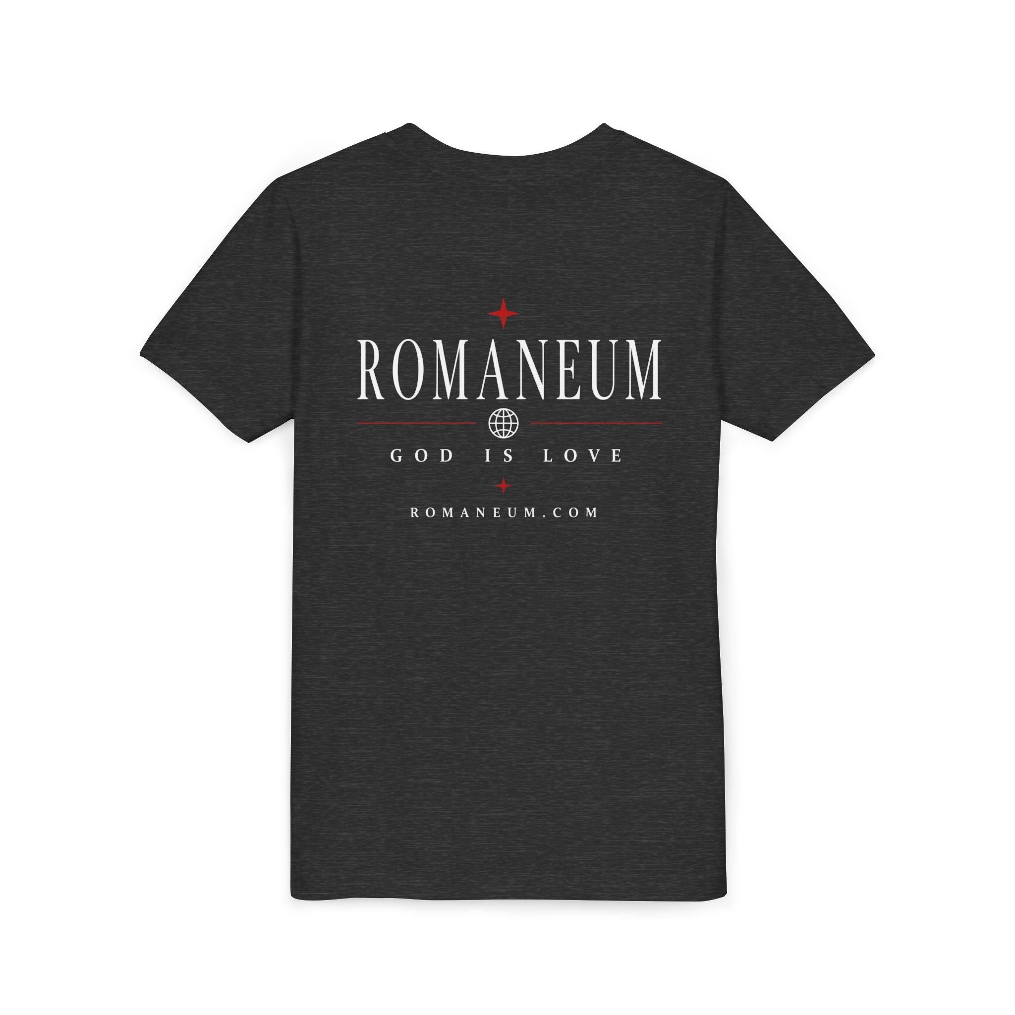 Youth Tee — ROMANEUM “AMOR / ROMA” God Is Love Graphic