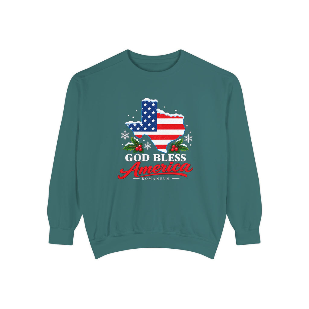God Bless America Christmas Sweatshirt