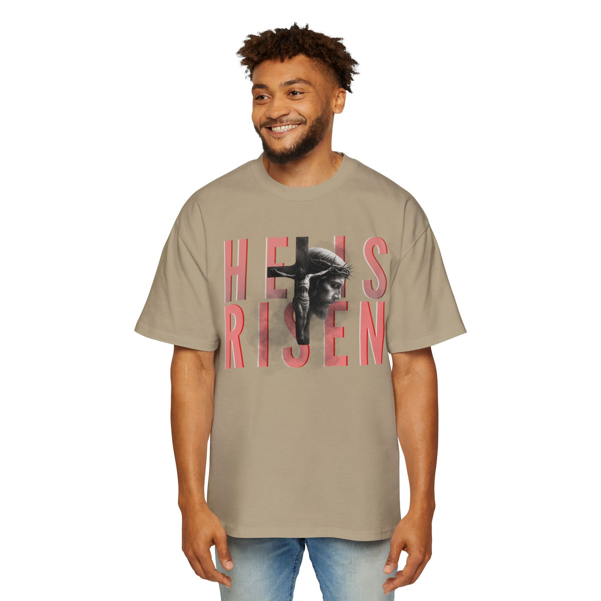 He Is Risen Christian Tee — Romaneum Matthew 28:6 Easter T‑Shirt