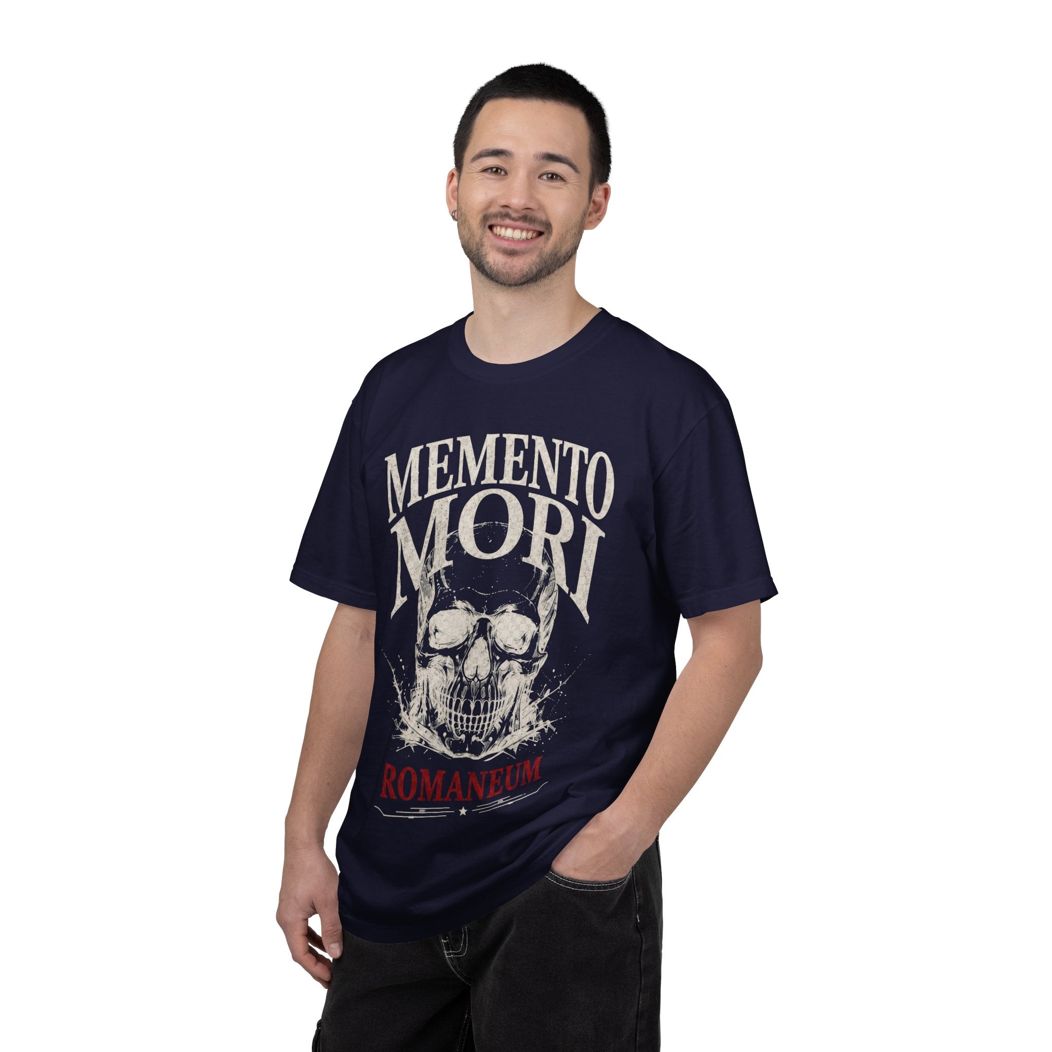 Memento Mori Skull T‑Shirt — Romaneum Gothic Graphic Tee