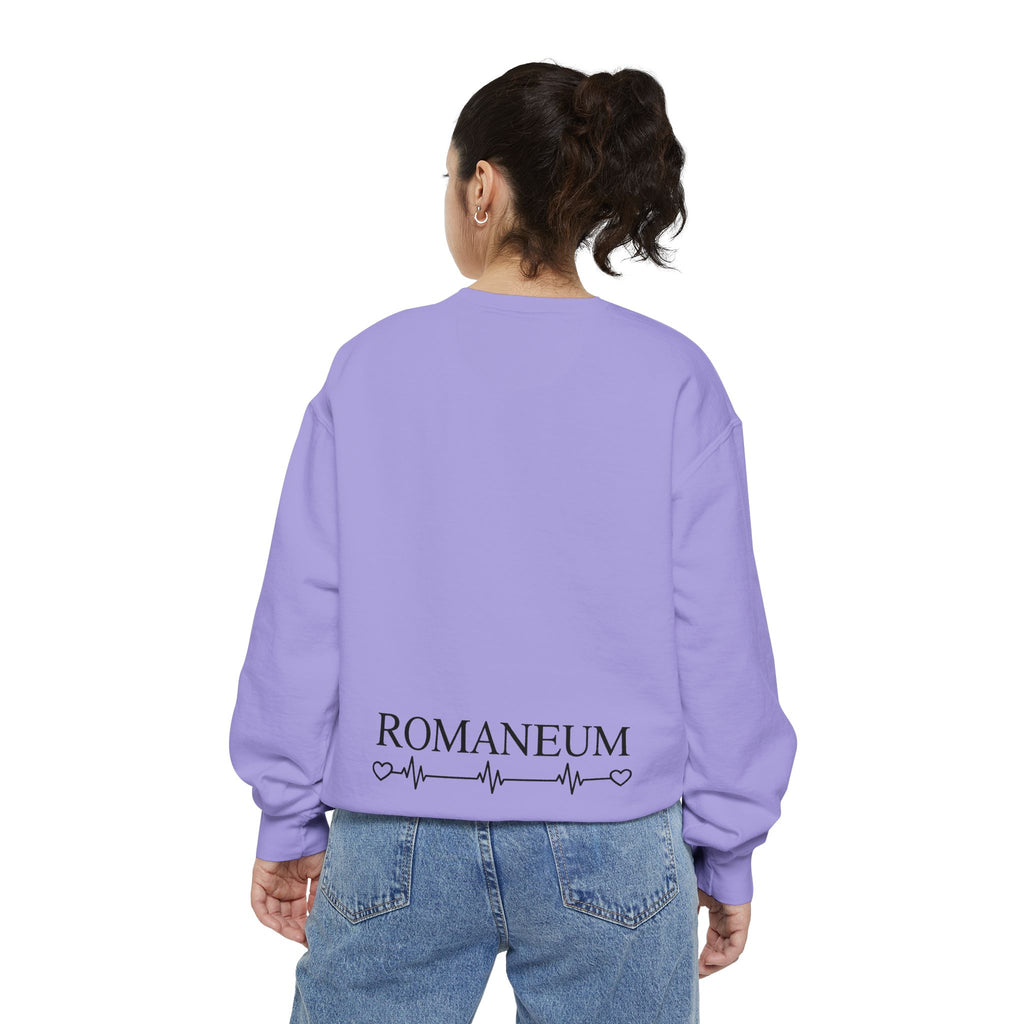 Alpha Omega Heart design sweatshirt | God is Love 1 John 4:8 RomanEum