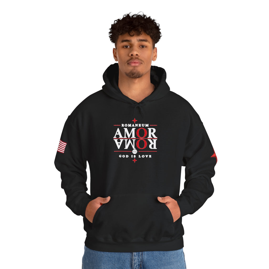 Romaneum ‘Amor’ Hoodie — God Is Love Graphic Sweatshirt