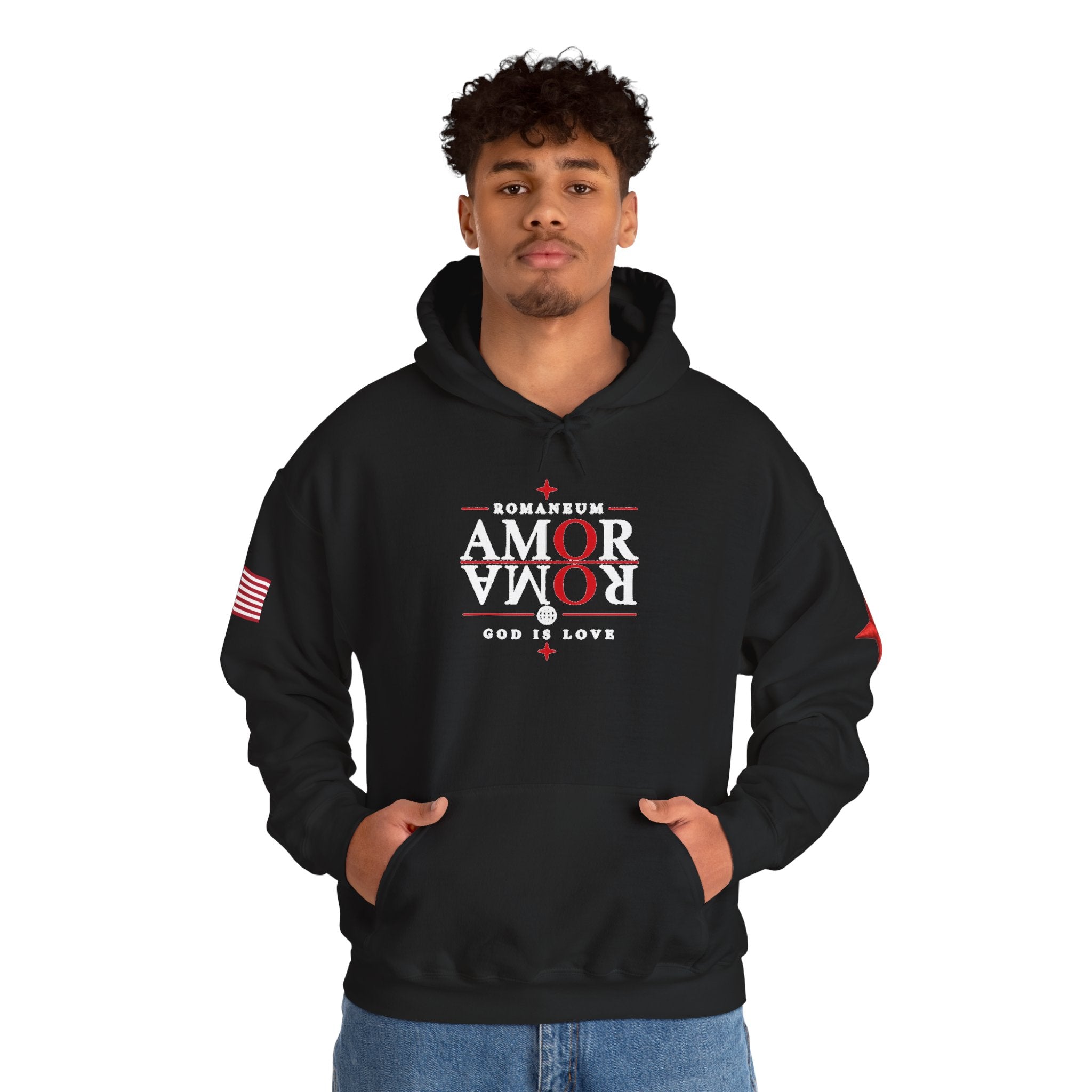 Romaneum ‘Amor’ Hoodie — God Is Love Graphic Sweatshirt