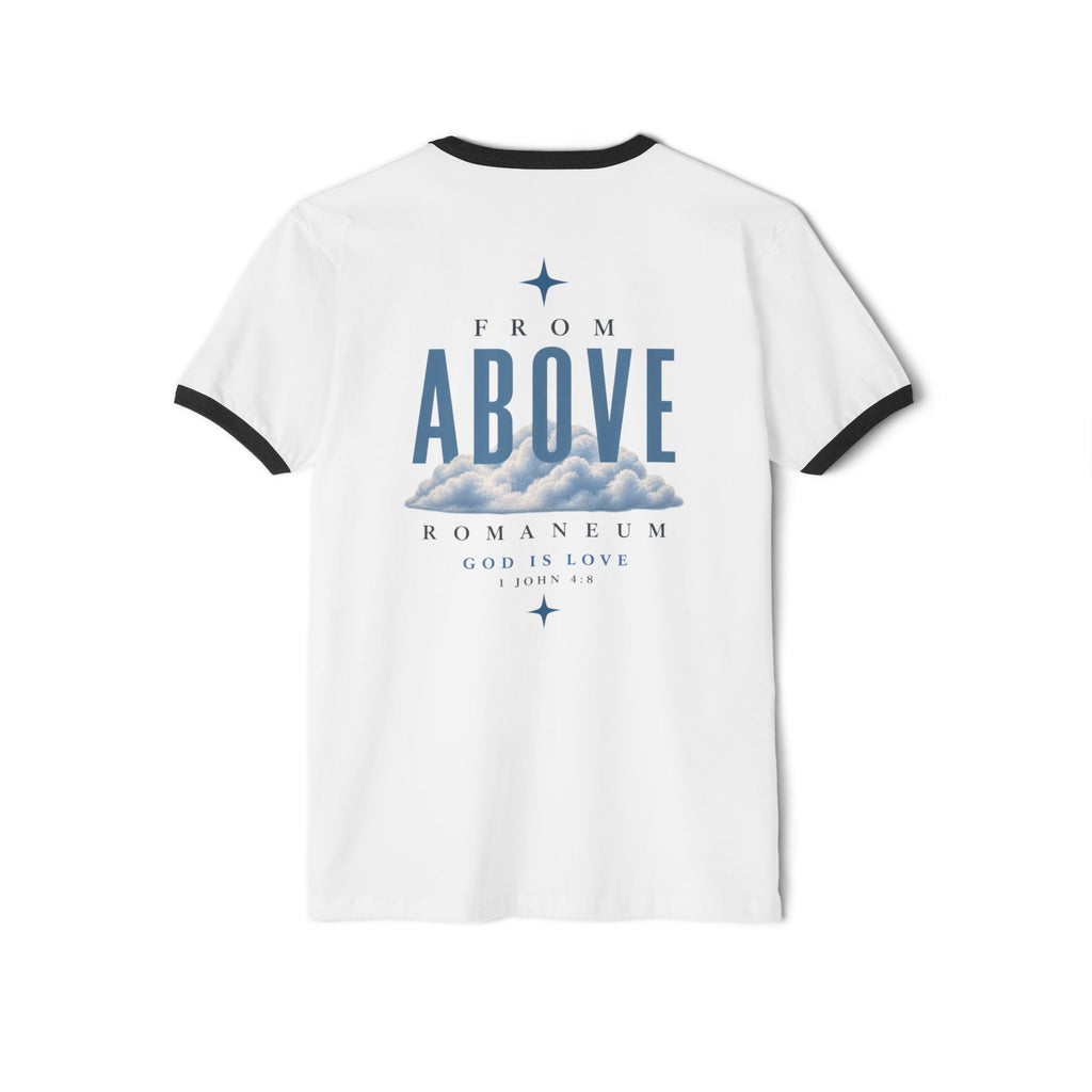 Amor Roma Ringer T-Shirt — "From Above" Graphic Tee
