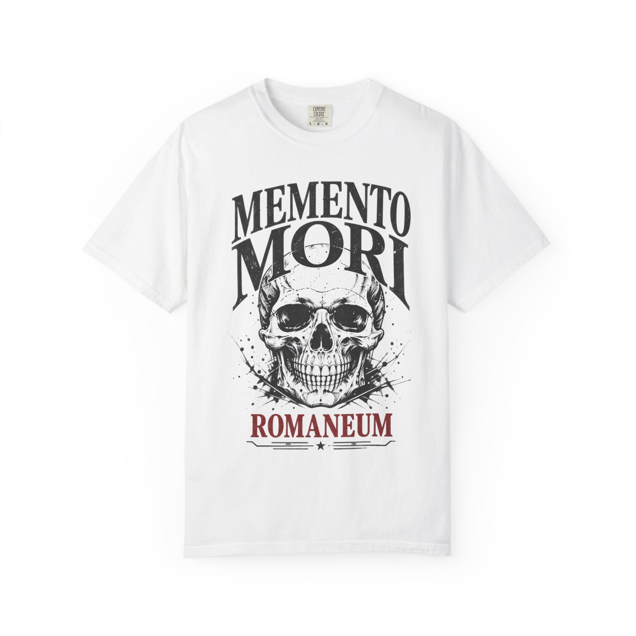 Memento Mori Skull T‑Shirt — Romaneum Gothic Graphic Tee