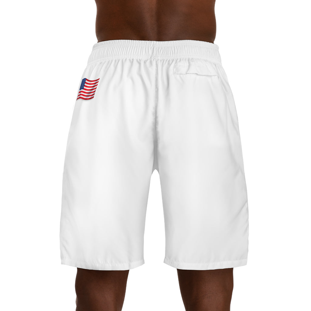 God Bless America Eagle Men's Jogger Shorts – Patriotic Casual Shorts