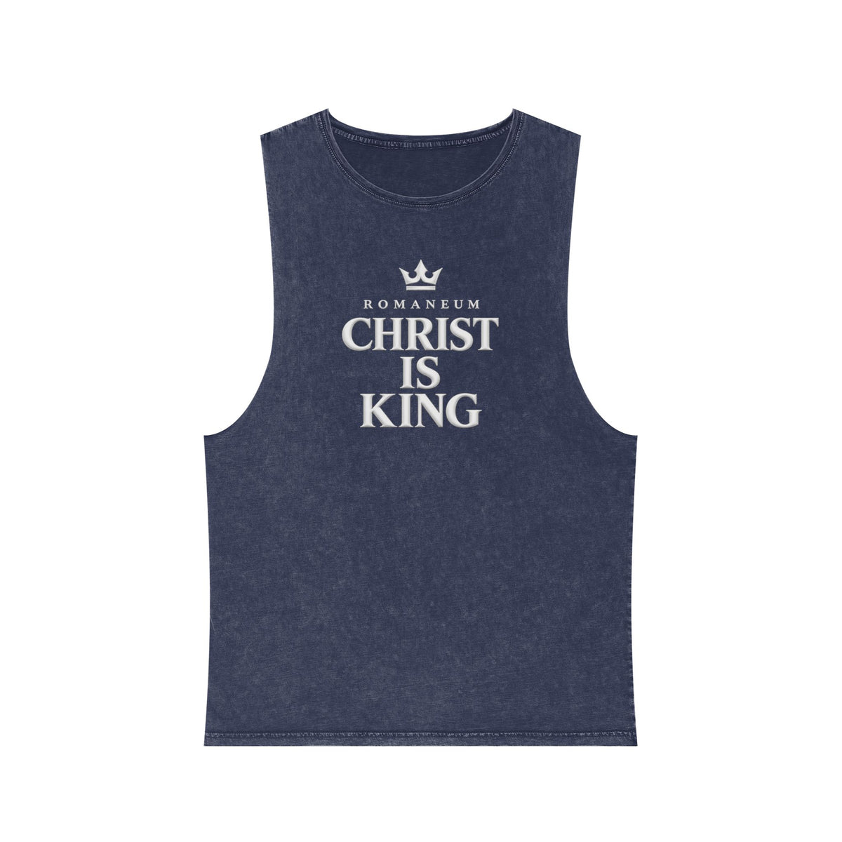 Christ Is King Tank Top — Romaneum Crown Faith Muscle Shirt