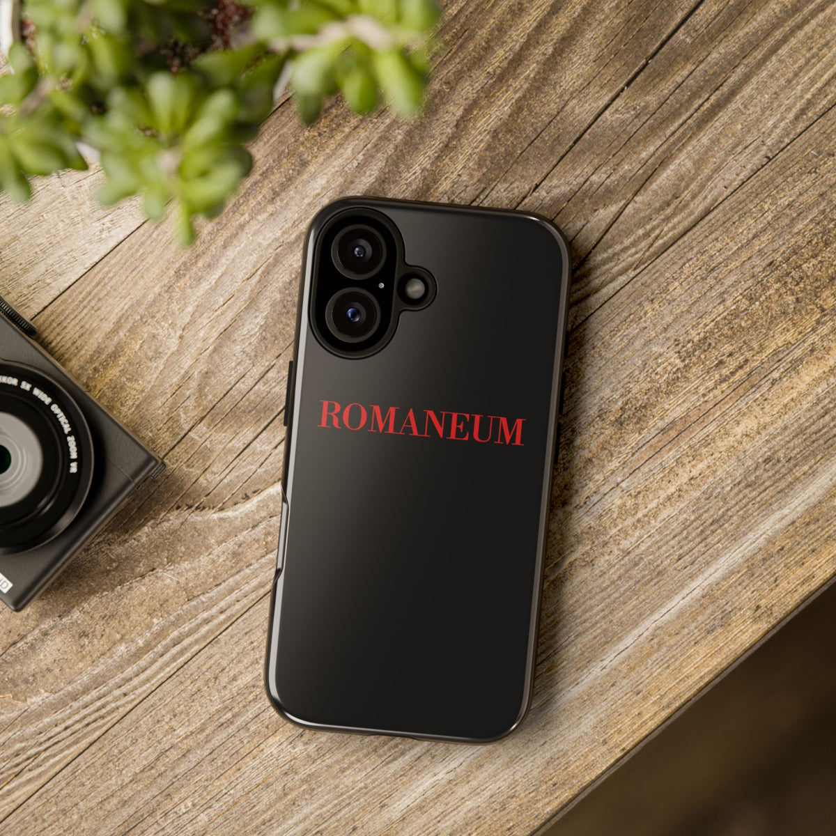 Tough Case — ROMANEUM Red Text Slim Protective Phone Case
