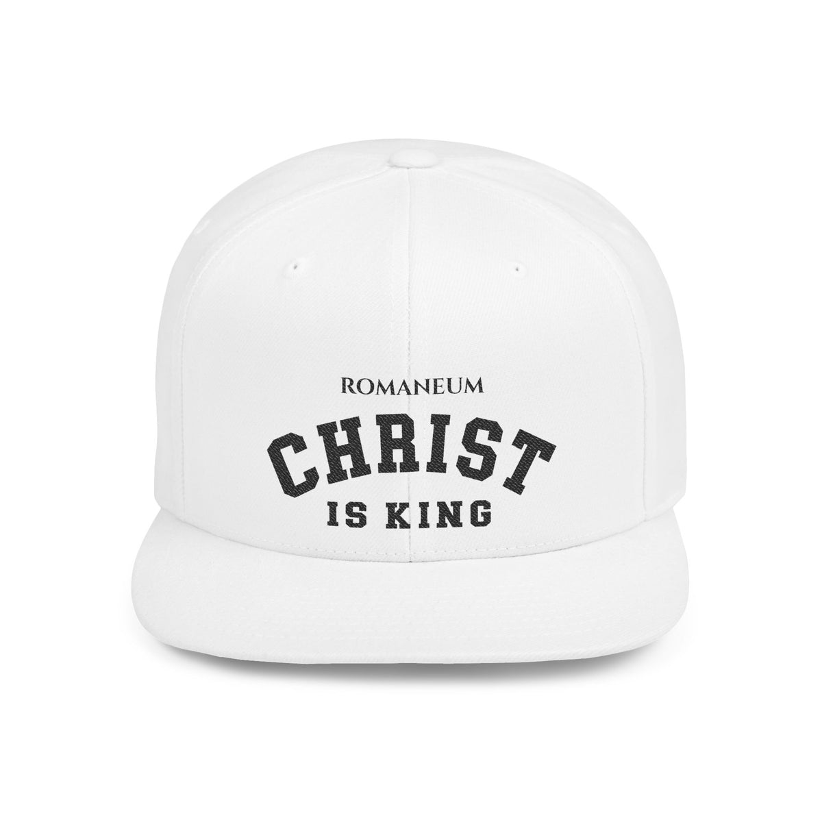 Christ Is King Flat Bill Snapback Hat — Baseball Cap