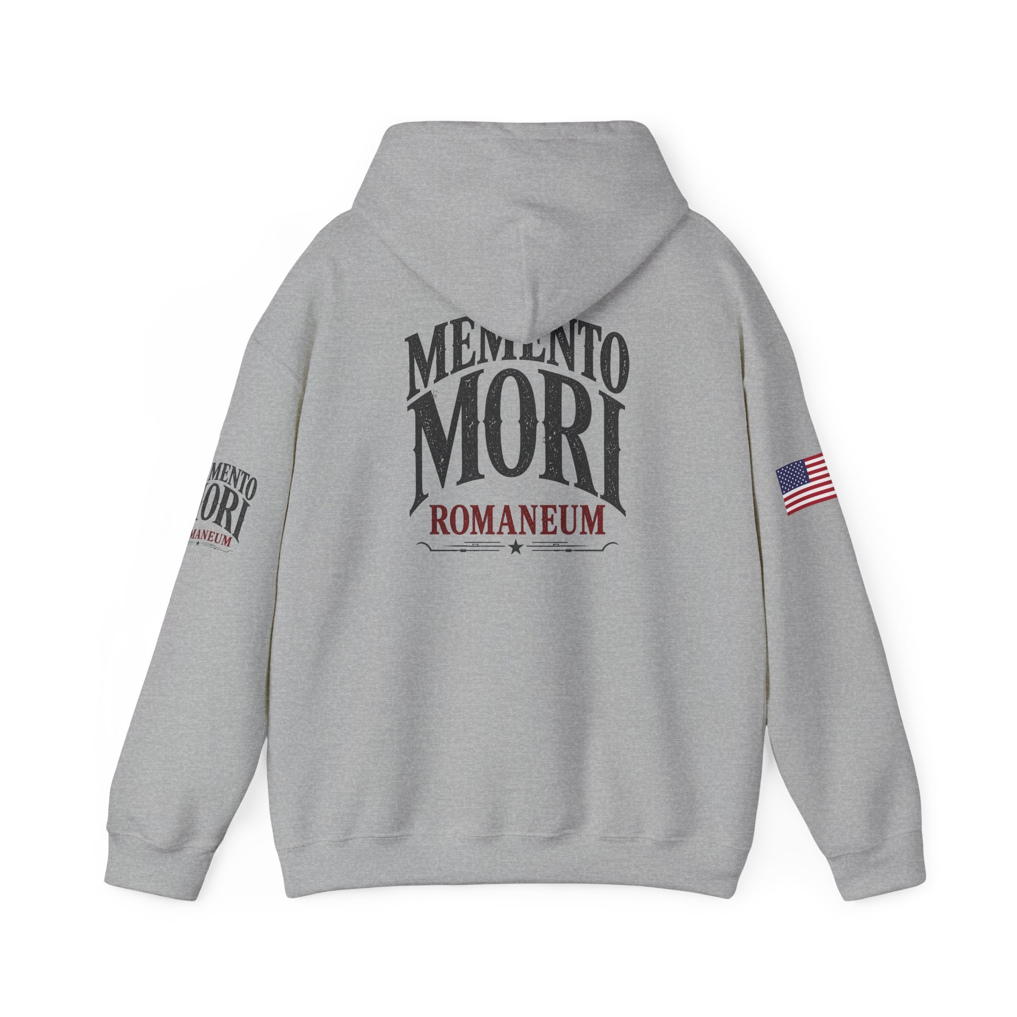 Memento Mori Hoodie — Romaneum Skull Graphic Pullover