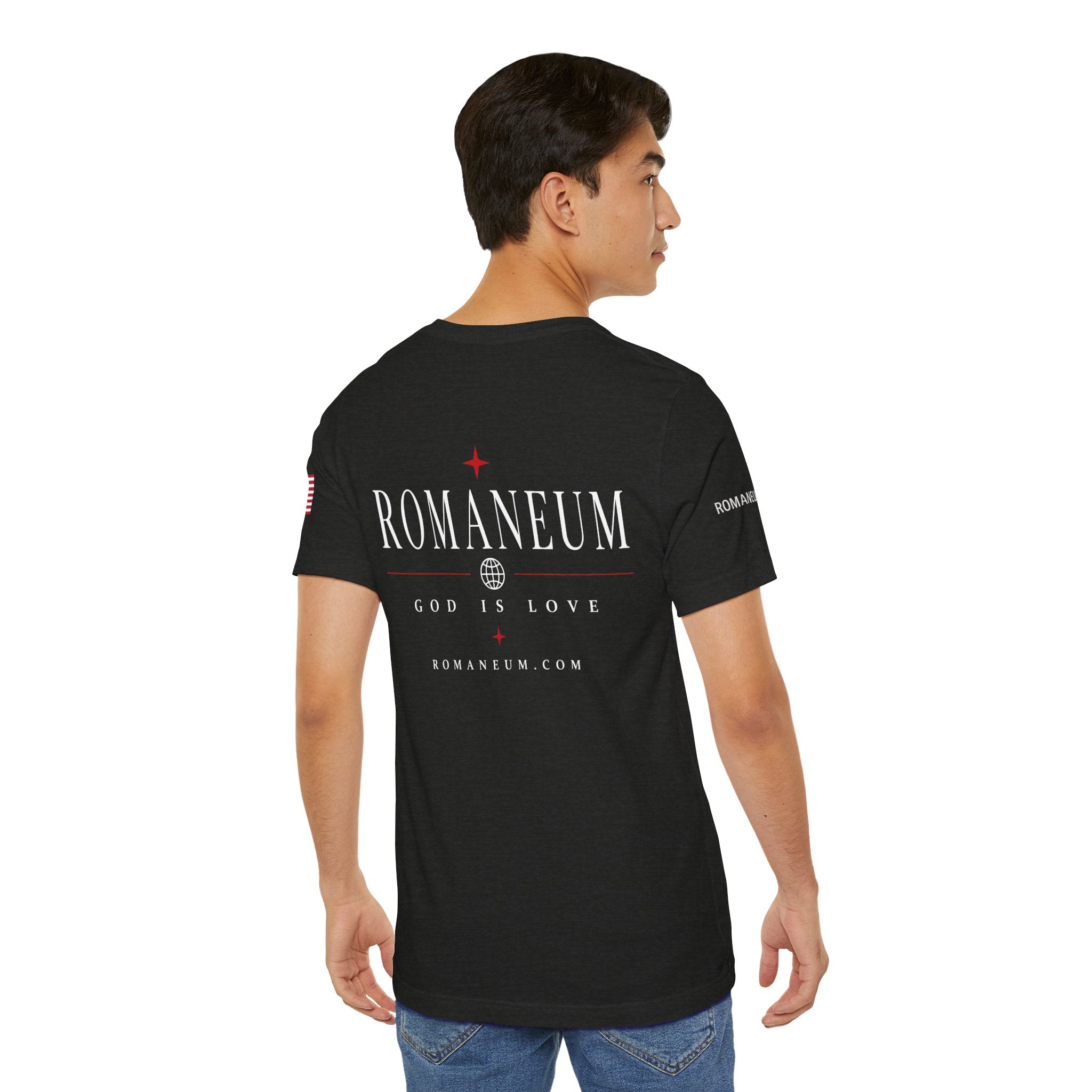 Romaneum 'AMOR/ROMA' God Is Love Graphic Tee