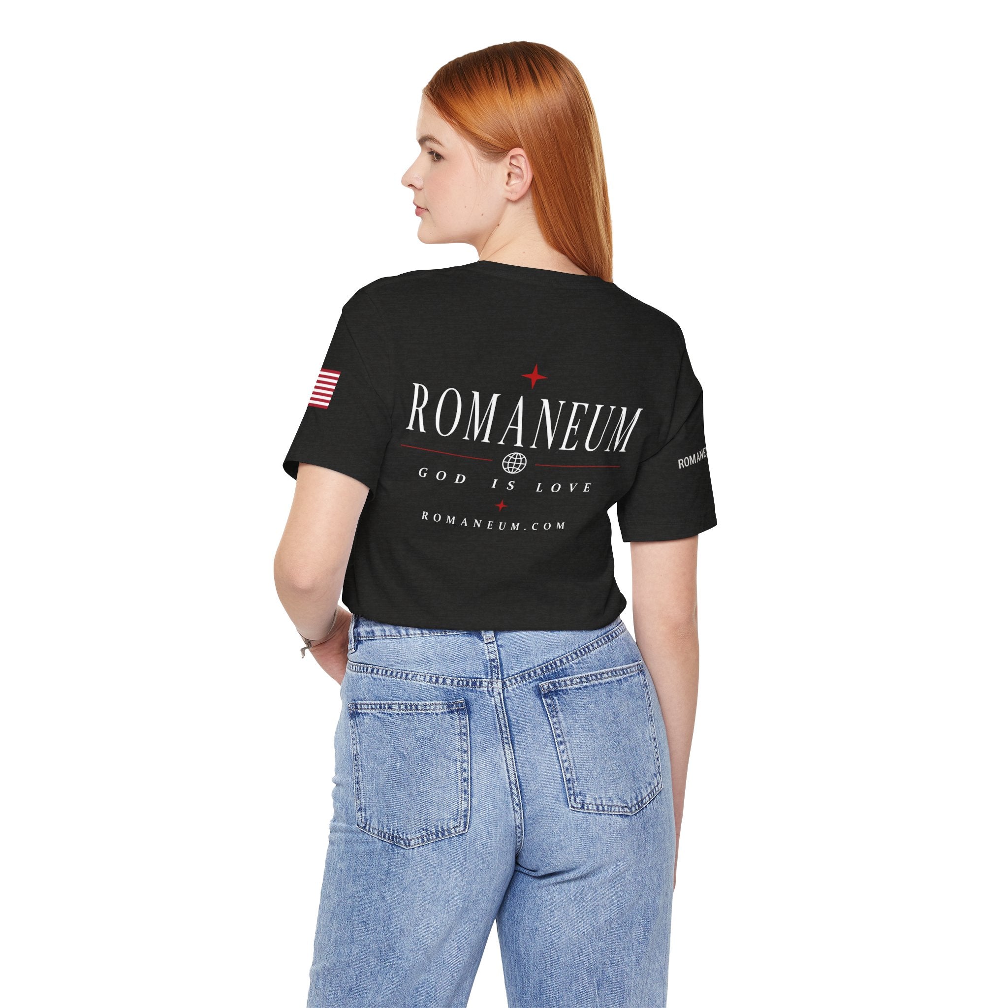 Romaneum 'AMOR/ROMA' God Is Love Graphic Tee