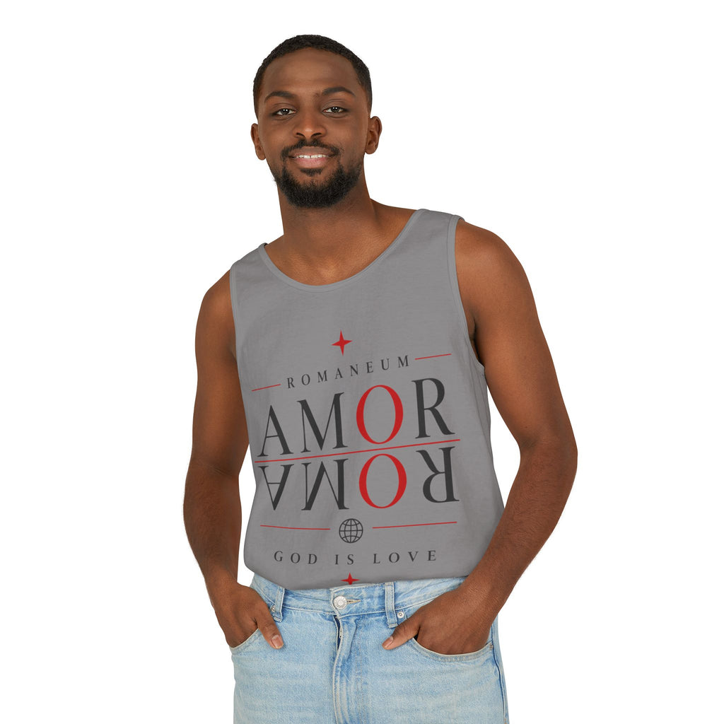 Amor/Roma Romaneum Tank Top — "God Is Love" Graphic Tank
