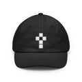 Classic Dad Hat — Minimal Pixel Cross Embroidered Cap