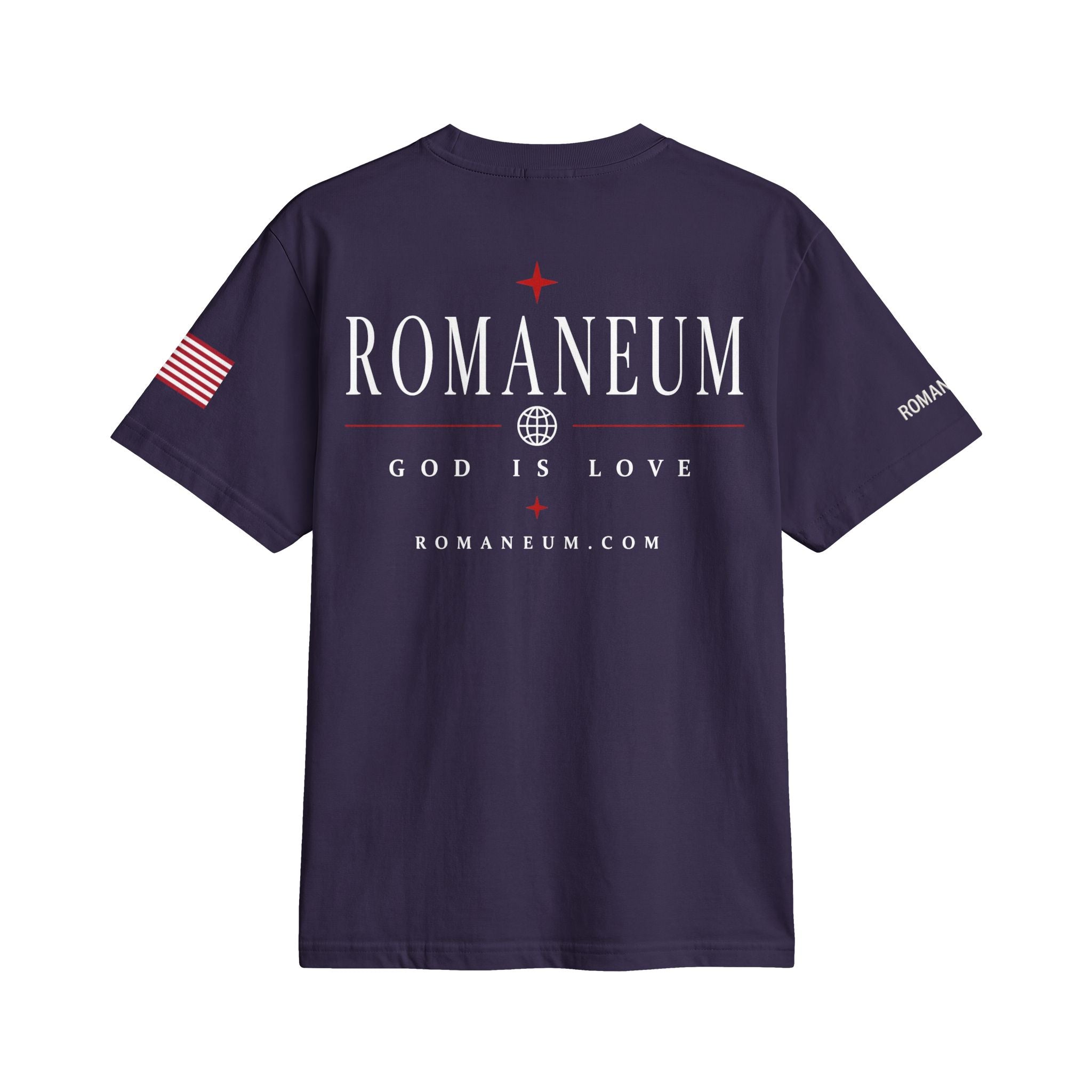 Romaneum "Amor/Roma" Active Tee — God Is Love Graphic Shirt