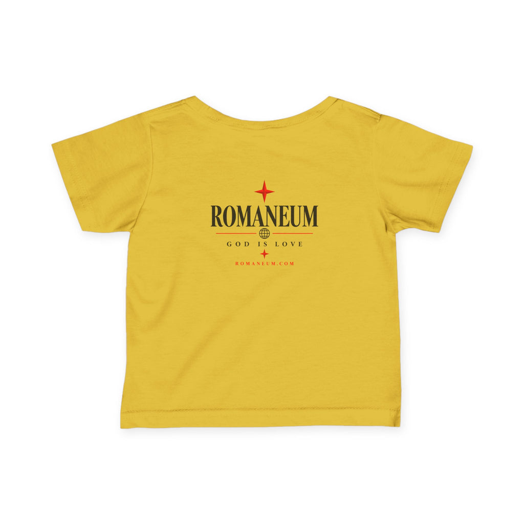 Infant Tee – 'AMOR ROMA' God Is Love Christian Baby Shirt