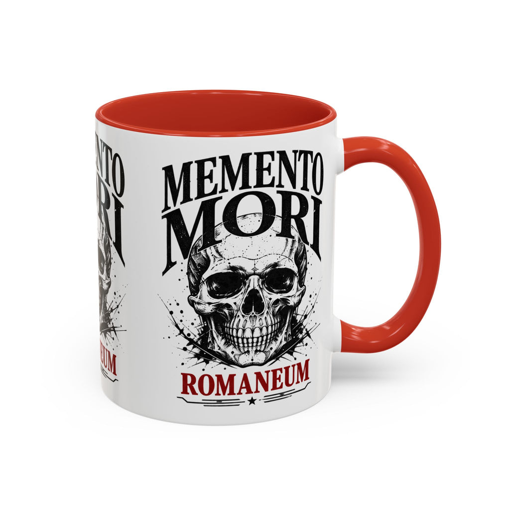 Romaneum Memento Mori Coffee Mug — Skull Accent Mug (11/15oz)
