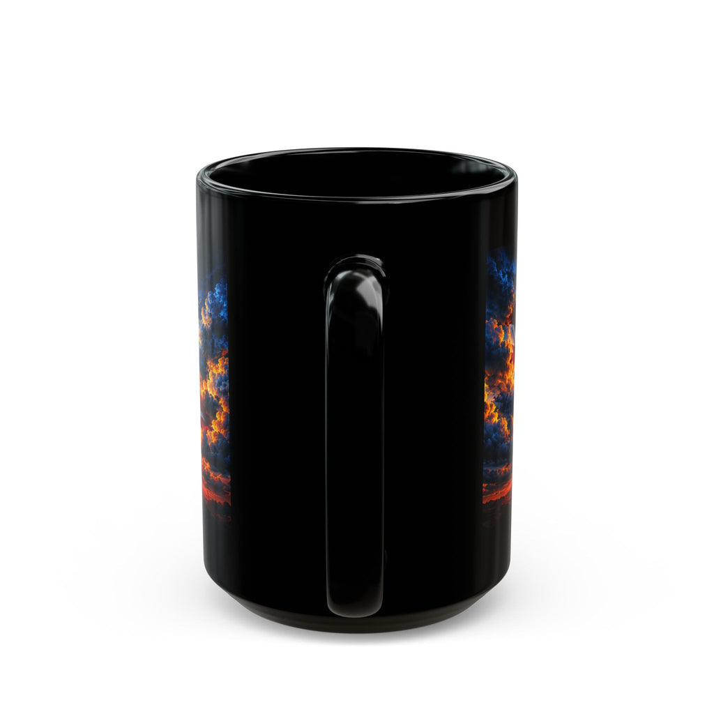 Patriotic Eagle Mug — "God Bless America" Black Coffee Cup