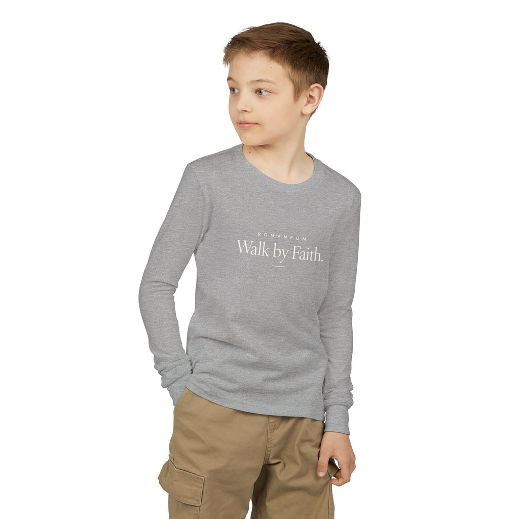 Walk by Faith Youth Long Sleeve Tee