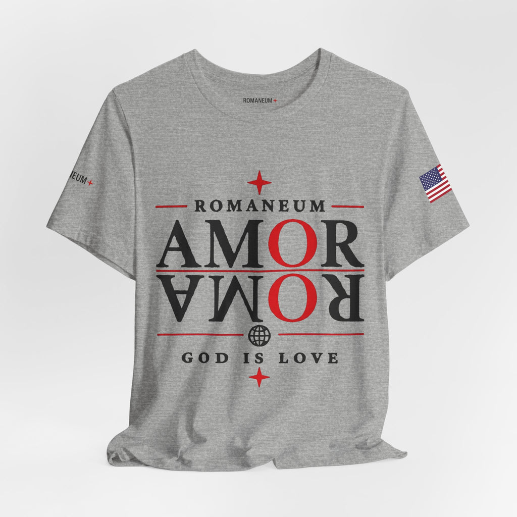 Romaneum 'AMOR/ROMA' God Is Love Graphic Tee