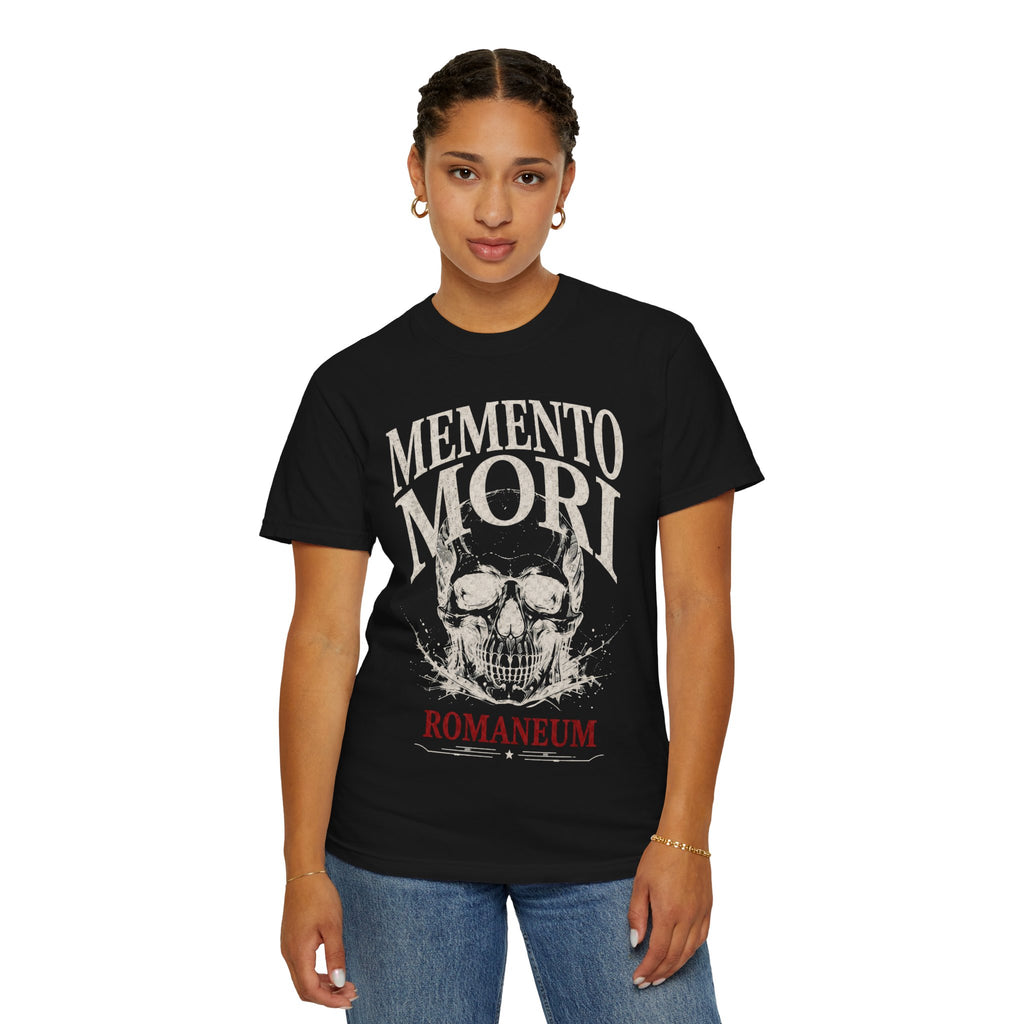 Memento Mori Skull T‑Shirt — Romaneum Gothic Graphic Tee