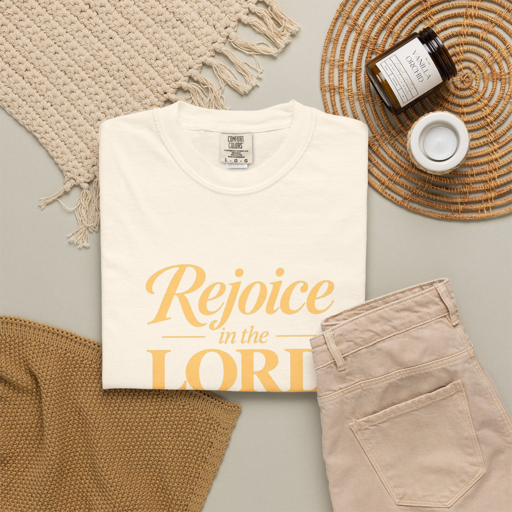 Rejoice in the Lord Always T-Shirt — Christian Faith Tee