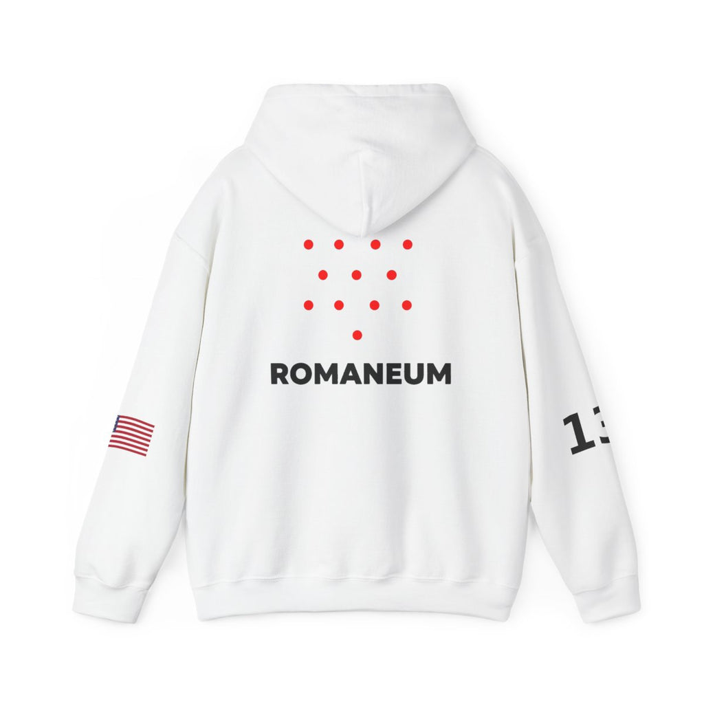Romaneum Four-Direction Heavy Blend Hoodie | Flag & 13