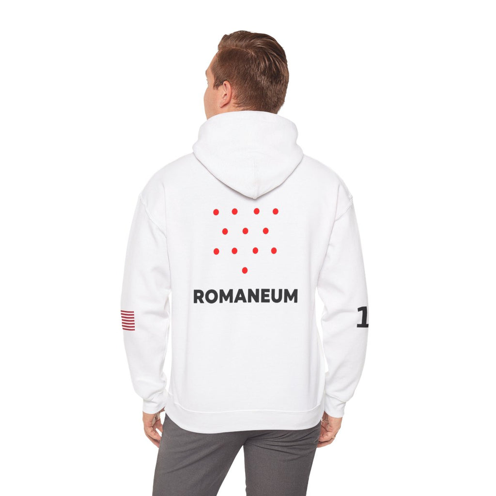 Romaneum Four-Direction Heavy Blend Hoodie | Flag & 13