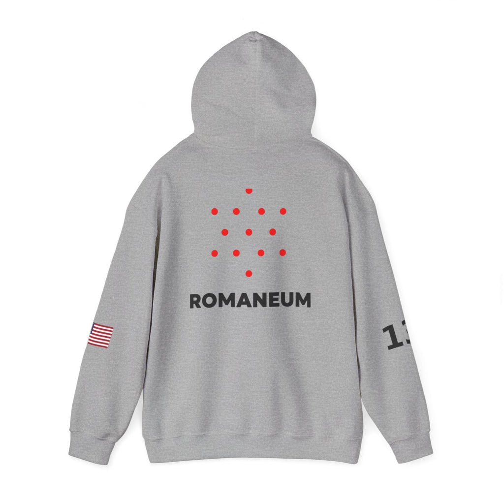 Romaneum Four-Direction Heavy Blend Hoodie | Flag & 13