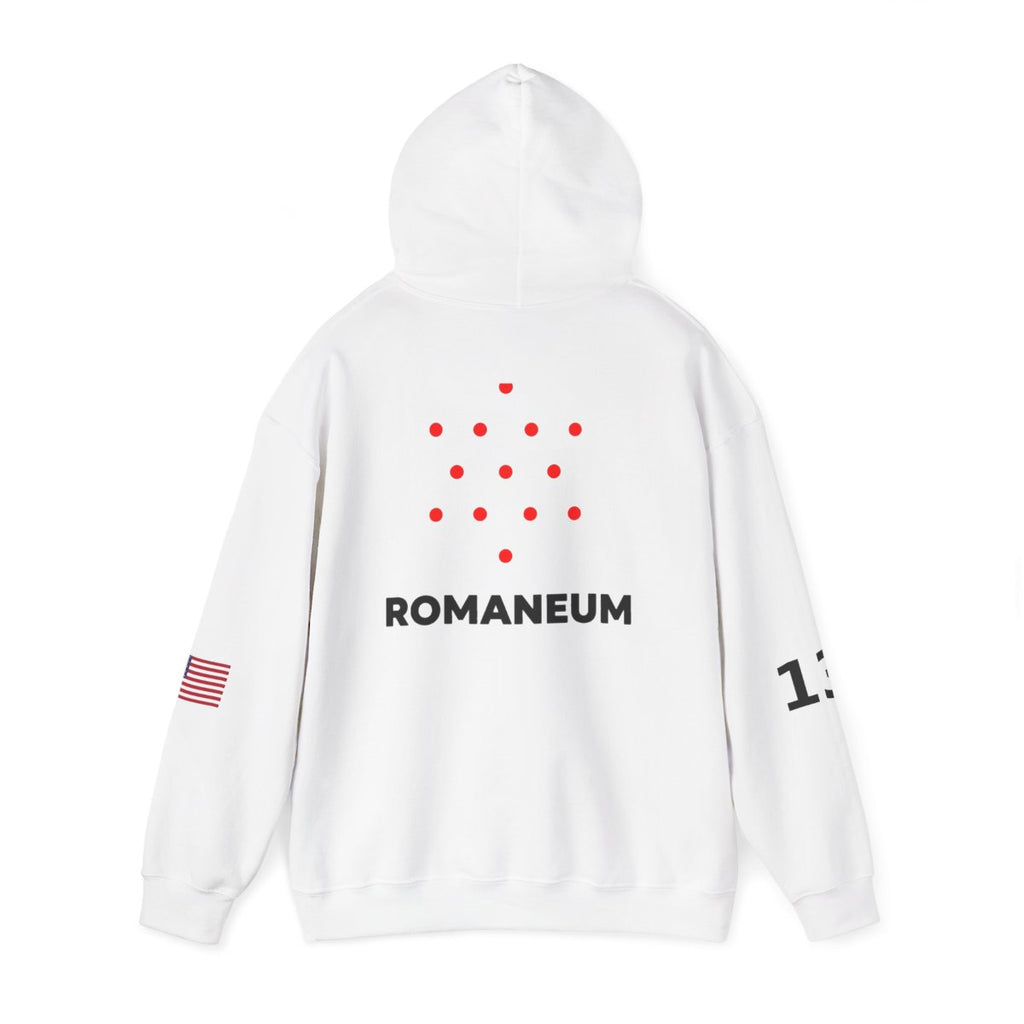 Romaneum Four-Direction Heavy Blend Hoodie | Flag & 13
