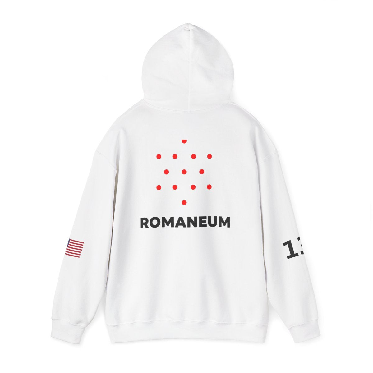 Romaneum Four-Direction Heavy Blend Hoodie | Flag & 13