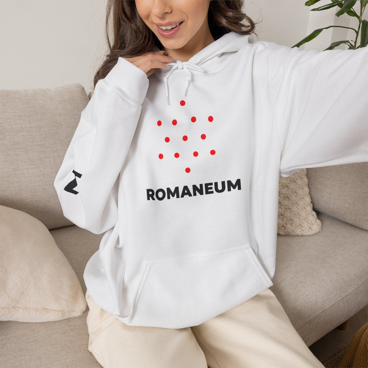 Romaneum Four-Direction Heavy Blend Hoodie | Flag & 13