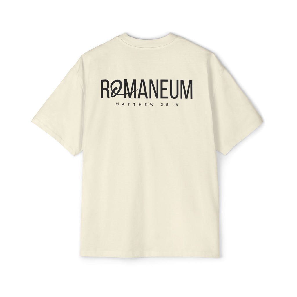 He Is Risen Christian Tee — Romaneum Matthew 28:6 Easter T‑Shirt